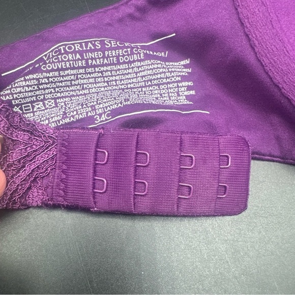 Victoria's Secret Purple Lace Underwire Bra - Picture 8 of 8